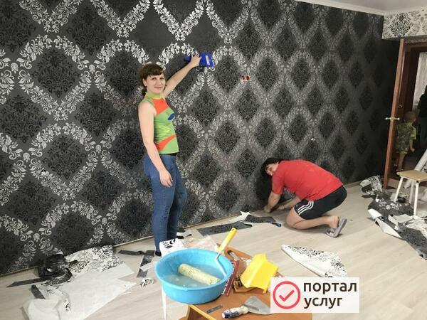 Фото поклейка обоев
