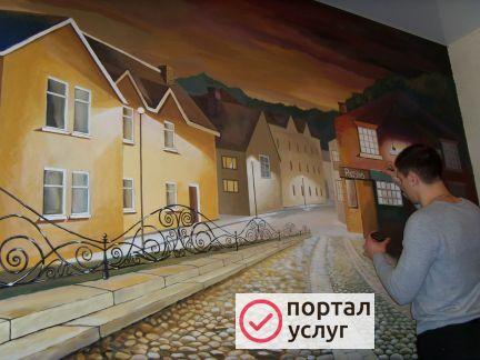 Фото Художественная роспись стен