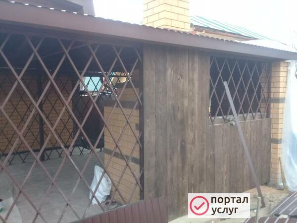 Фото Навес. Обшивка стен