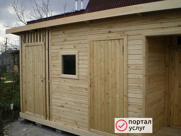 Фото Строительство хозблока