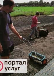 Фото Посев семян. Газоны. Благоустройство