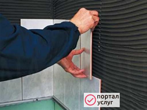 Фото Монтаж плитки