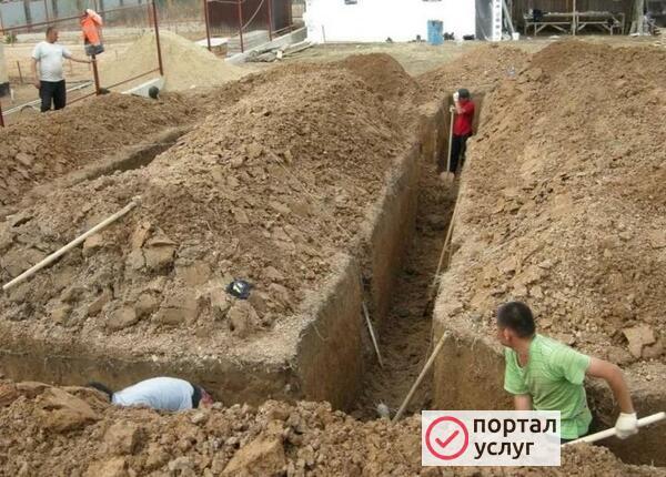 Фото Копка траншей 