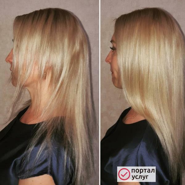 Фото Наращивание волос 40 см 