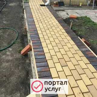 Фото Укладка тротуарных плиток