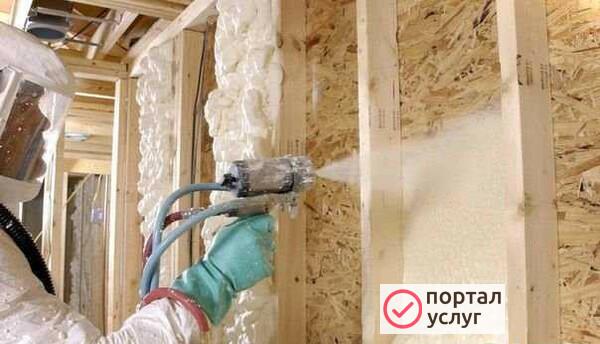 Фото Утепление пеной