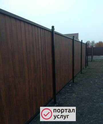 Фото Забор, монтаж