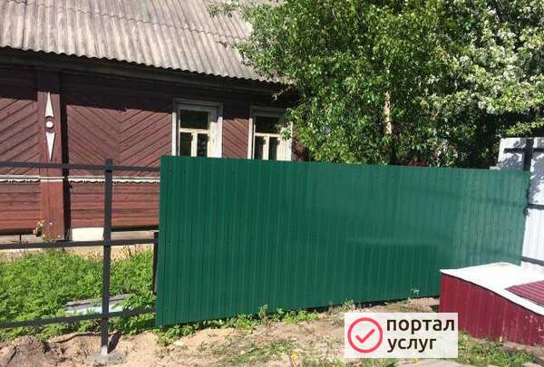 Фото Заборы из профнастила