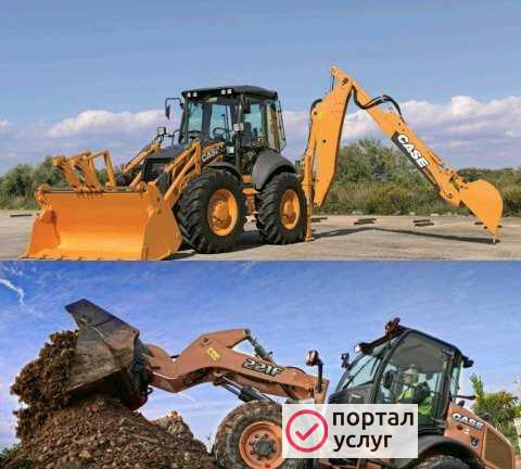 Фото Эксковатор-погрузчик case