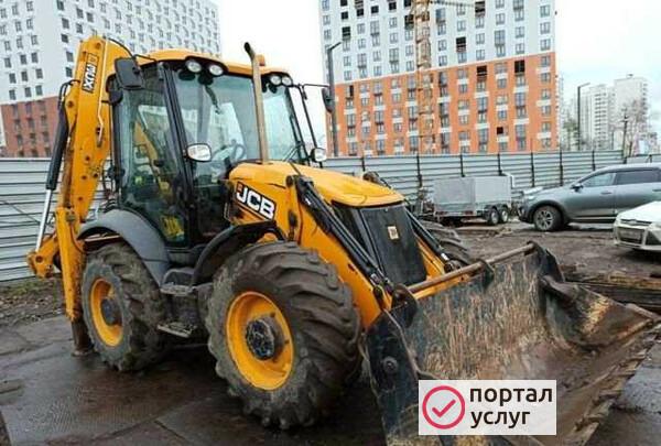 Фото Услуги экскаватора погрузчика