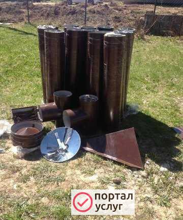 Фото Дымоходы/вентиляции/акты Производство и монтаж под