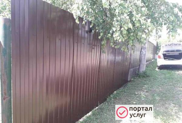 Фото Установка заборов