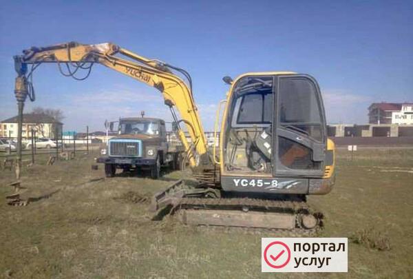 Фото Бурение под сваи