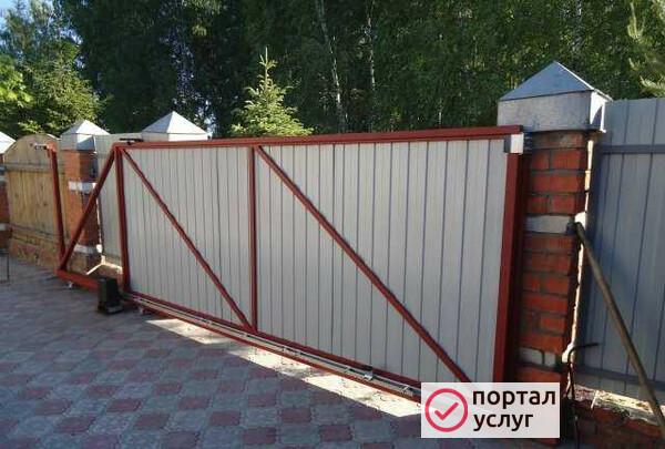 Фото Откатные ворота