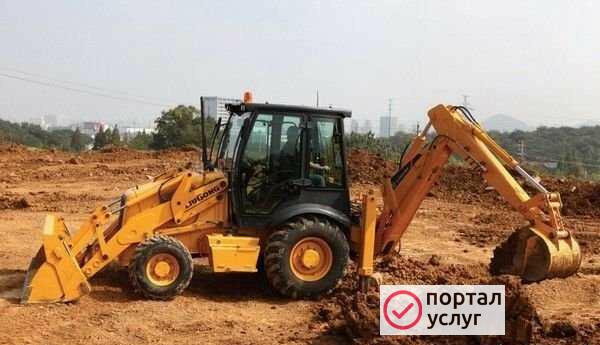 Фото Услуги экскаватора погрузчика