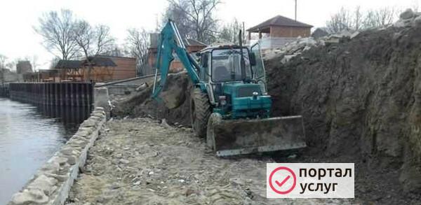 Фото Услуги Экскаватор бульдозер