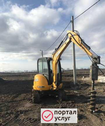 Фото Услуги минитехники бур гидромолот