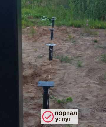 Фото Монтаж винтовых свай