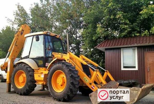 Фото Услуги экскаватора погрузчика