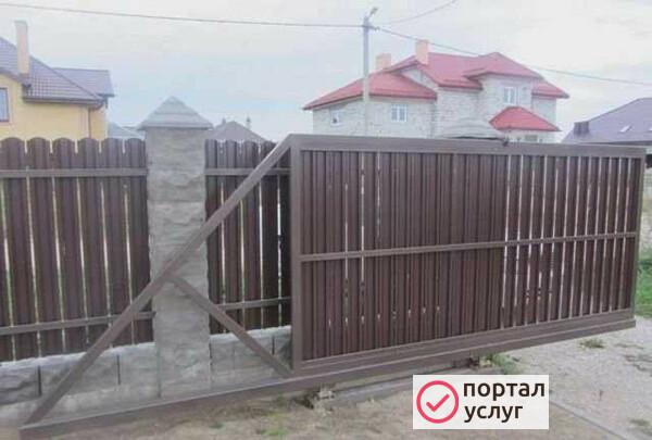 Фото Откатные ворота