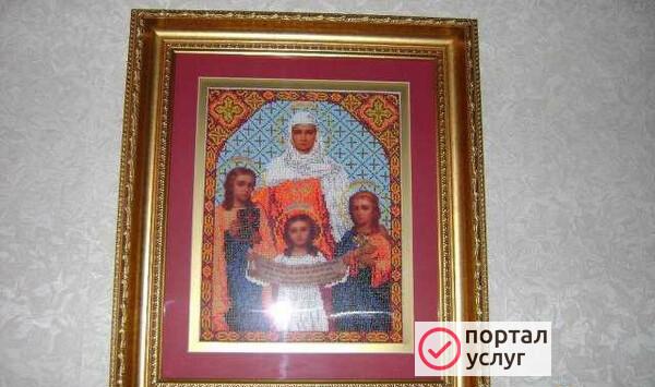 Фото Иконы из бисера