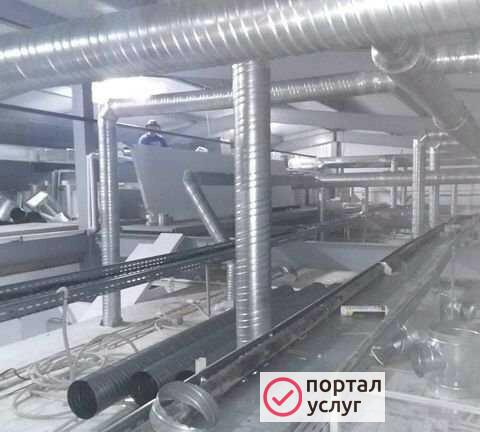 Фото Монтаж вентиляции