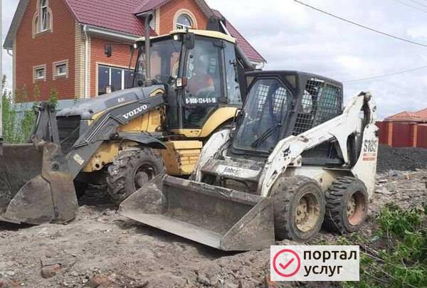 Фото Услуги мини погрузчика и самосвала