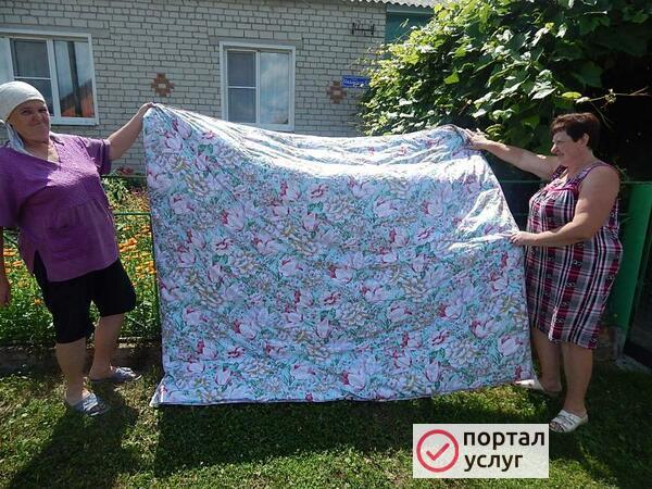 Фото Выездная реставрация подушек перин одеял