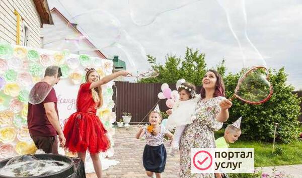Фото Шоу мыльных пузырей