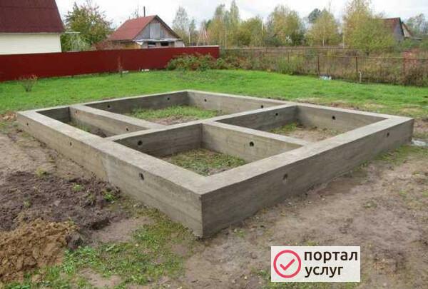 Фото Устройство фундаментов