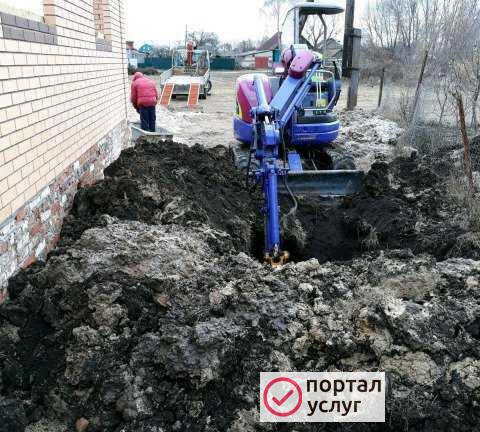 Фото Услуги мини экскаватора
