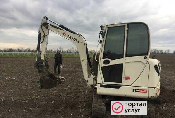 Фото Услуги мини экскаватора #экскаватор