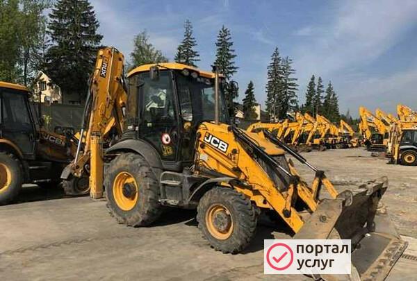Фото Услуги экскаватора погрузчика