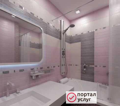 Фото Укладка плитки. Плитка. Ремонт ванной