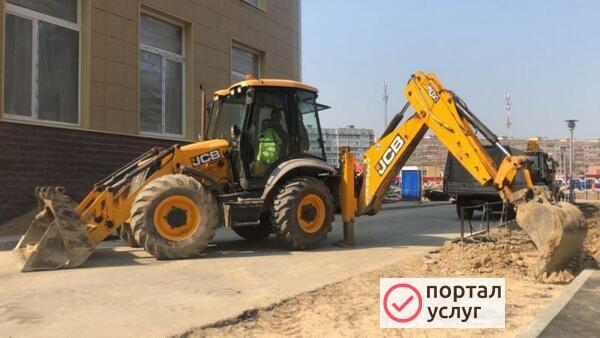 Фото Аренда экскаватора погрузчика JСВ Terex