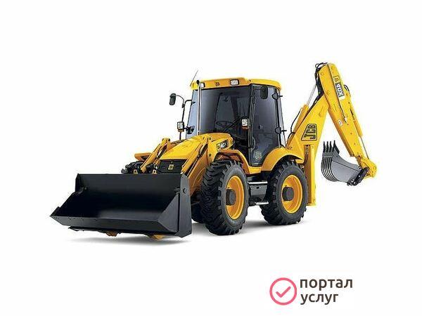 Фото экскаватор - погрузчик-гидромолот