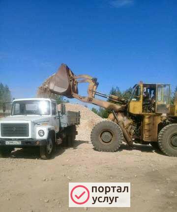 Фото Песок щебень услуги самосвала