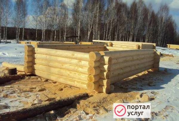 Фото Баня рубленая