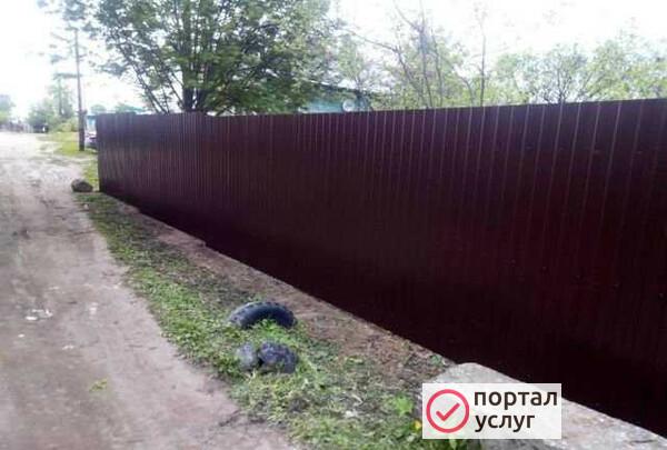 Фото Установка заборов