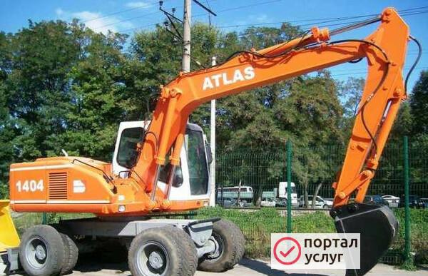 Фото Услуги экскаватора Атлас 1304