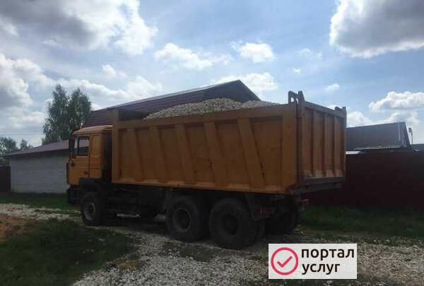 Фото Доставка щебня