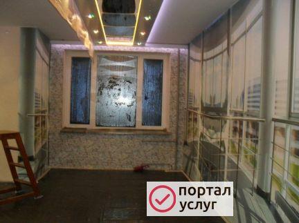 Фото Поклейка обоев