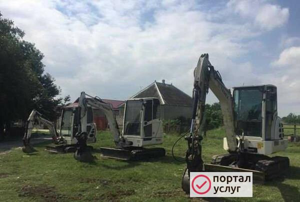 Фото Услуги мини экскаватора#экскаватор