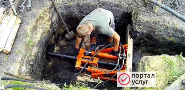 Фото Прокол грунта под дорогой,горизонтально направленн