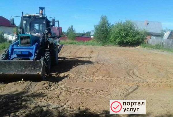 Фото Услуги экскаватора погрузчика
