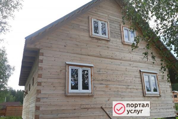 Фото Строим дома из бруса . Бригада плотников