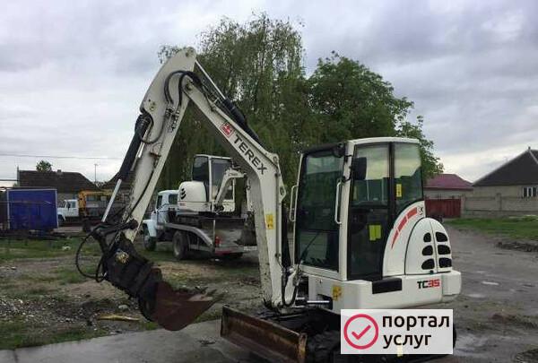 Фото Услуги мини экскаватора#экскаватор