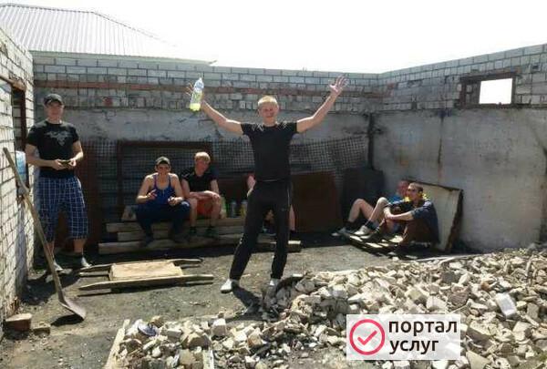 Фото Разнорабочие, демонтаж стен и зданий