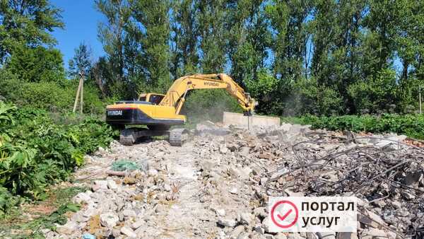 Фото Гусеничный экскаватор с КРАШЕРОМ