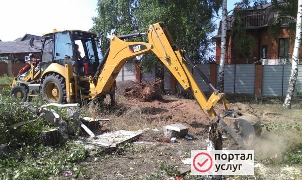 Фото Расчистка участков,спил деревьев